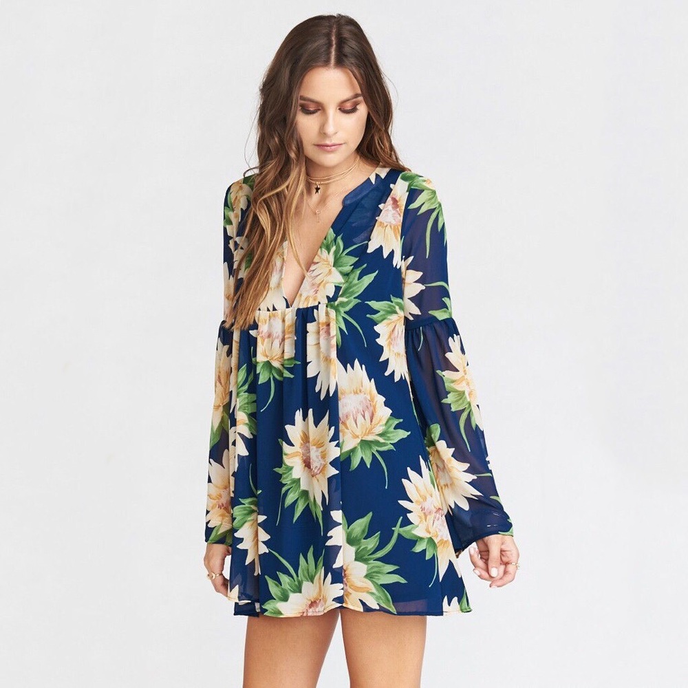 Show Me Your MuMu / Mia tunic dress, sunflower NWT - Picture 3 of 3